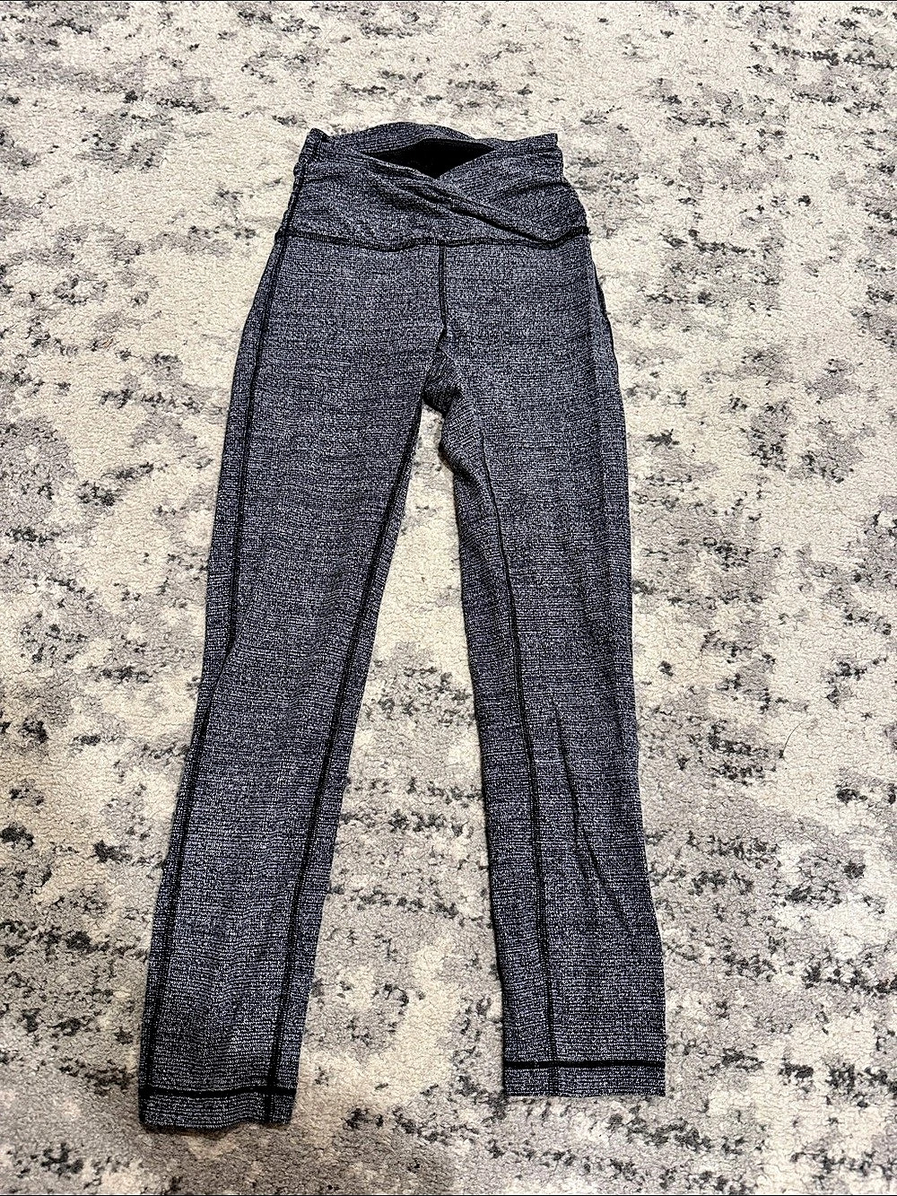Lululemon Align™ Cross Waist High-Rise Crop 21" Gray Leggings